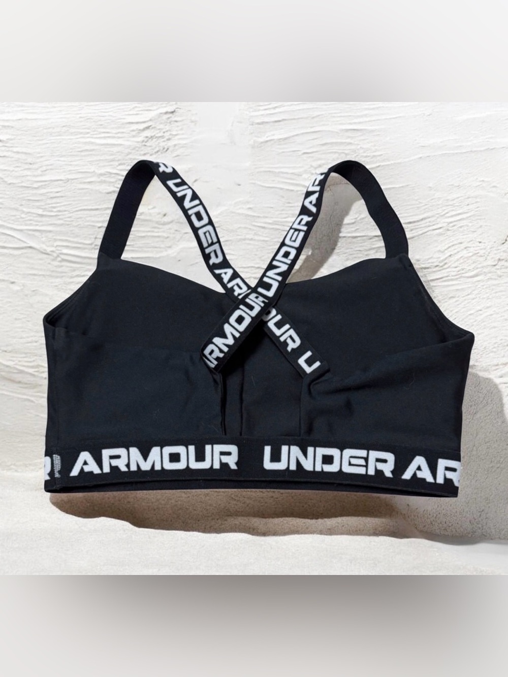 Under Armour Black Crossback Logo Sports Bra XL